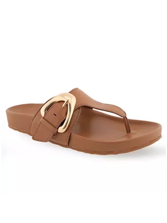 AEROSOLES Shoes - AEROSOLES Buckle Detail Thong Sandal - Lloyd
